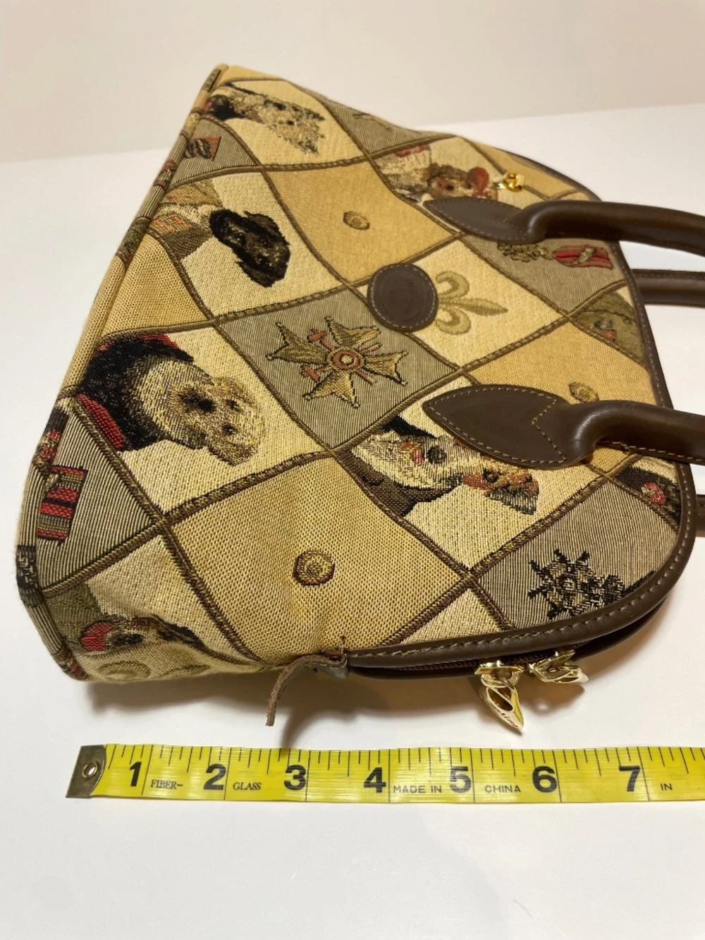 Vintage Dog Tapestry Crossbody Purse by Gobelins Art - Picture 4 of 11